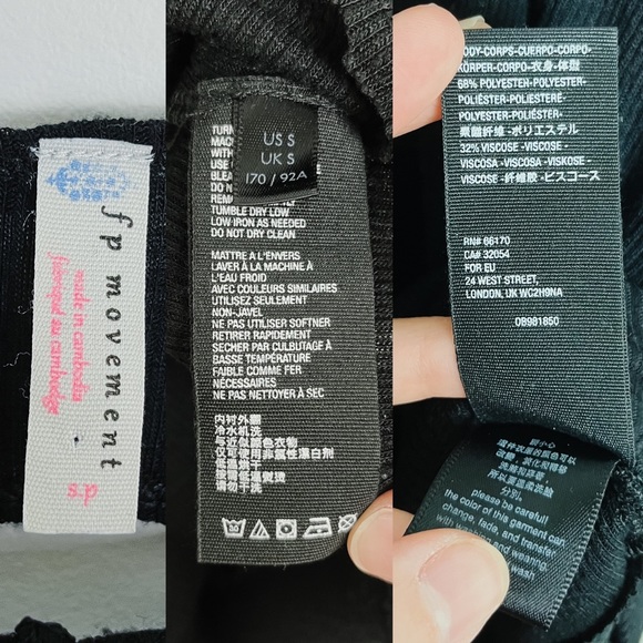 Free People Movement Lay Up Long Sleeve Black Tee Women’s Small - Picture 7 of 8